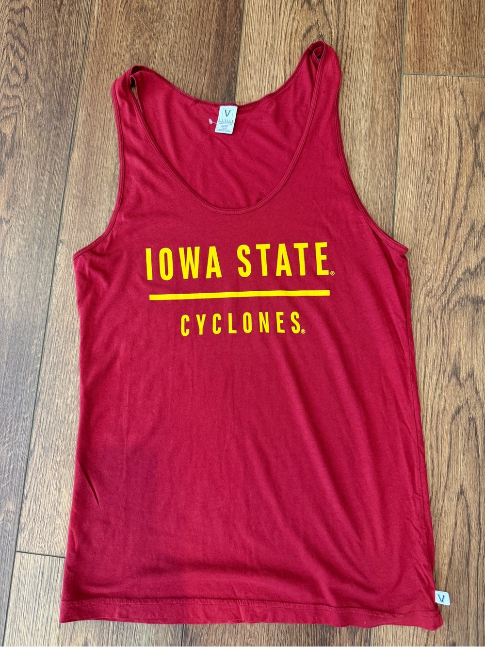 Venley NWOT Iowa State Cyclones Red & Gold Tank Top